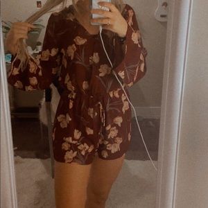 Flowered romper
